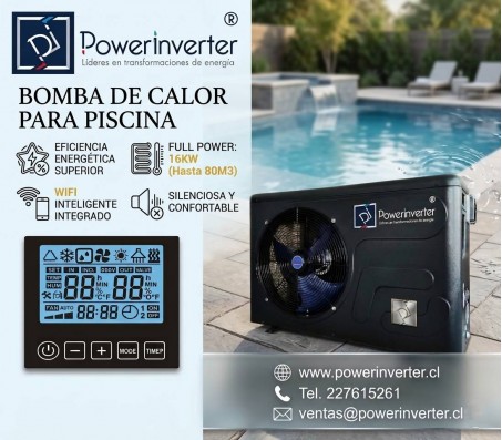BOMBA DE CALOR PISCINA 16KW - WIFI 